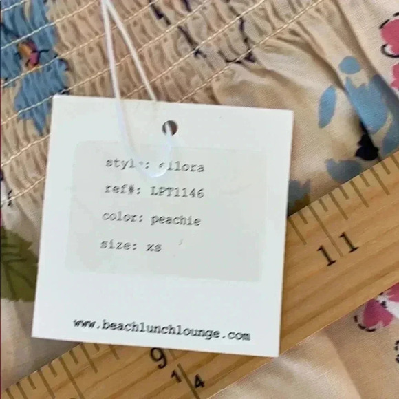 Beach lunch lounge Ellora floral peachie top xs - Picture 4 of 5